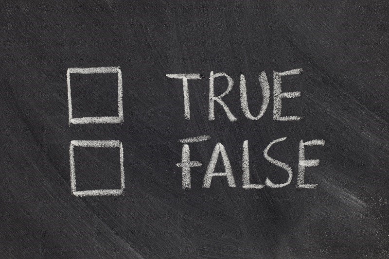 true or false checkboxes